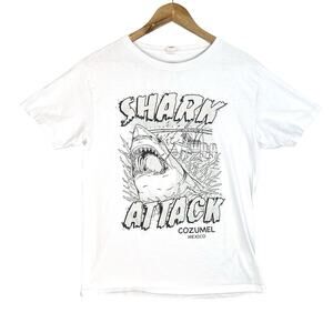 Shark Attack Cozumel Mexico Graphic T Shirt Shark Week Jaws Horrorcore